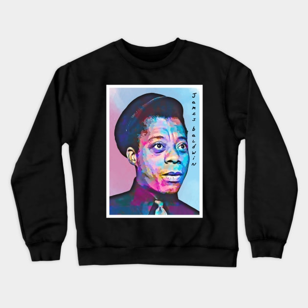Poster Art James Baldwin Crewneck Sweatshirt by Next And Stop